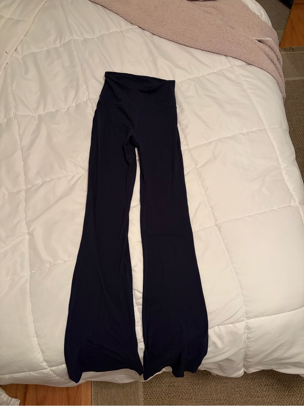 Groove Nulu High-Rise Flared Leggings- Navy